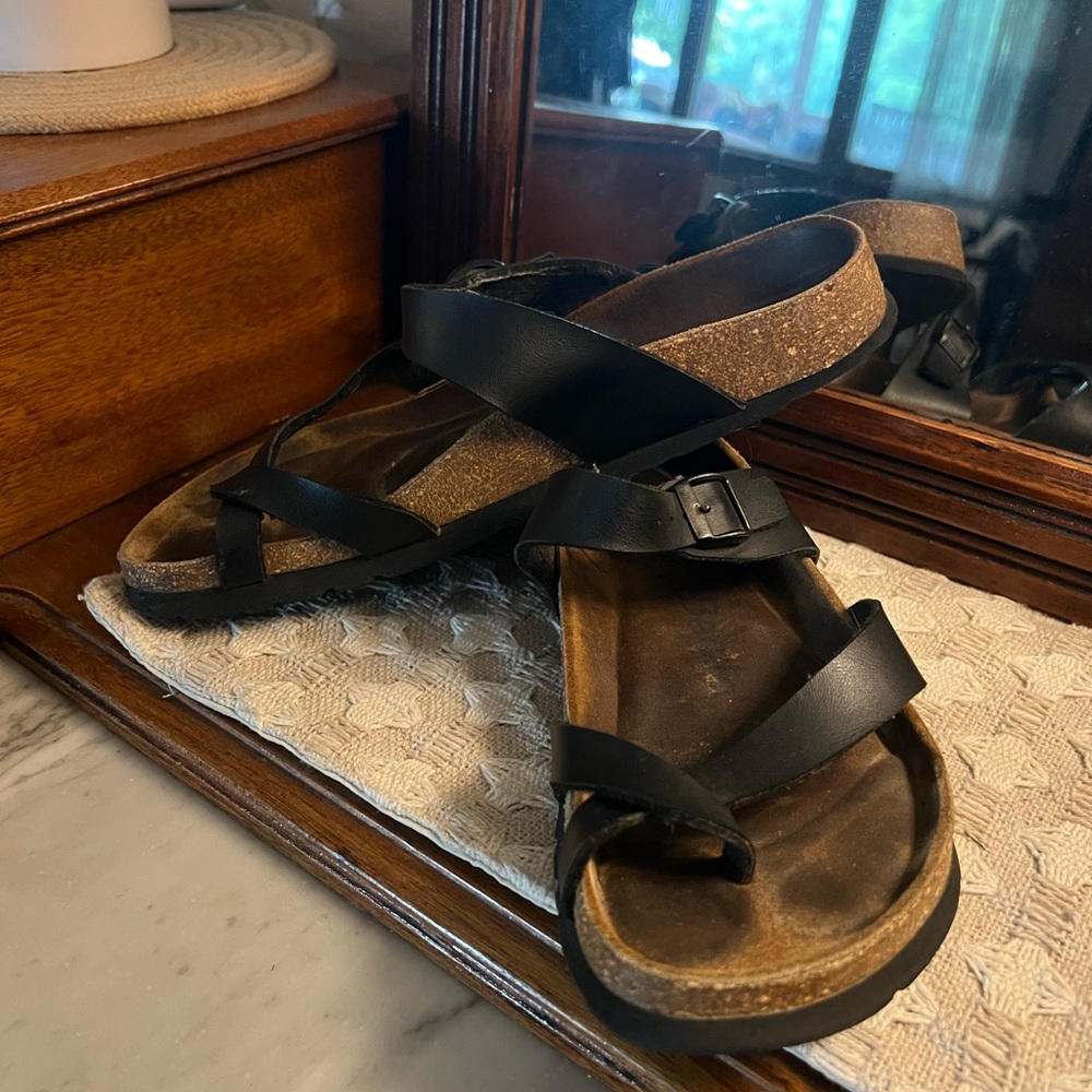 Birkenstock Betula Black Strappy Sandals